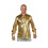 Dress up blouse hologram polyester silver size XXL 1