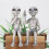 2X Garten Outer Space Alien Statue Harz Dekoration Geschenke 2