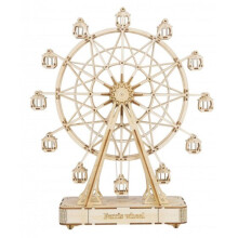 Puzzle 3D Grande Roue en Bois - ROBOTIME - 120 Pièces - Architecture et monument - Mixte - A partir de 7 ans