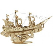 Puzzle 3D Mecánica de madera - Rolife - Barco de vela - 118 piezas - A partir de 8 años - Niño