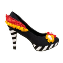 shoes Day of the Dead ladies polyester black/white size 39
