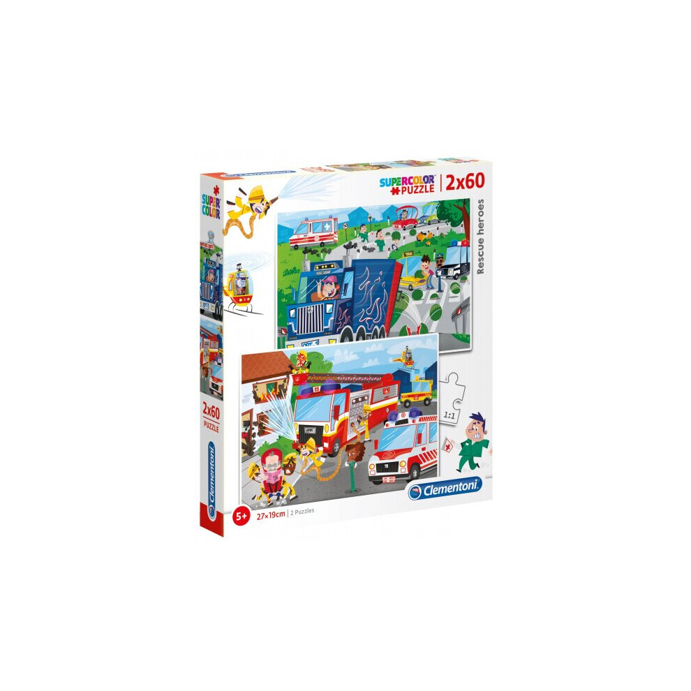 jigsaw puzzle Rescue Heroes 2-in-1 cardboard 120 pieces