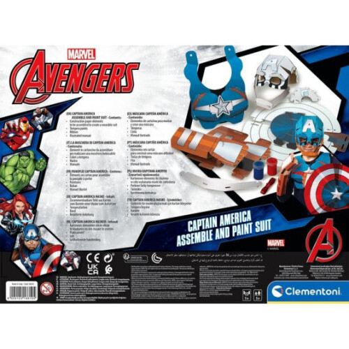 Clementoni craft set Captain America boys cardboard 3-piece 2