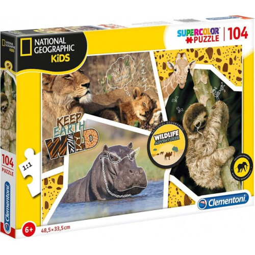 Clementoni jigsaw National Geographic Wildlife 104 pieces