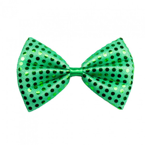 bow tie St. Patrick's Day polyester green one-size
