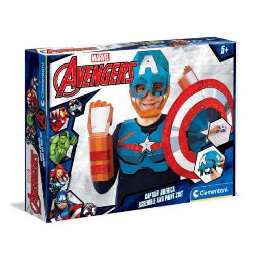 Clementoni craft set Captain America boys cardboard 3-piece
