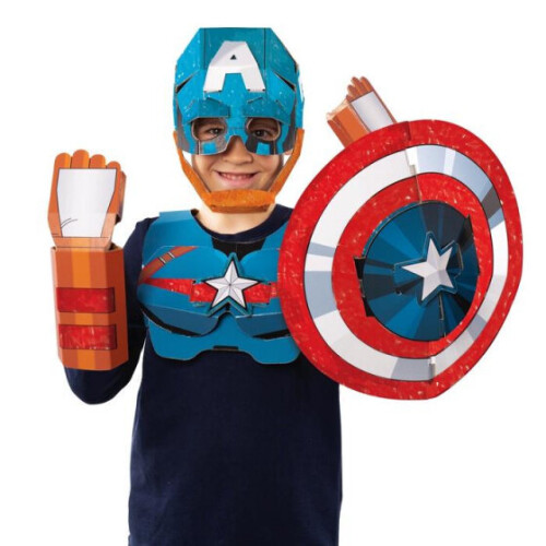 Clementoni craft set Captain America boys cardboard 3-piece 1