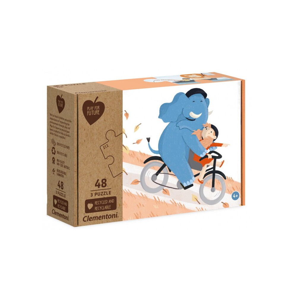 Clementoni Jigsaw Puzzle Wees Mijn Vriend 3-In-1 Cardboard 144 Pieces