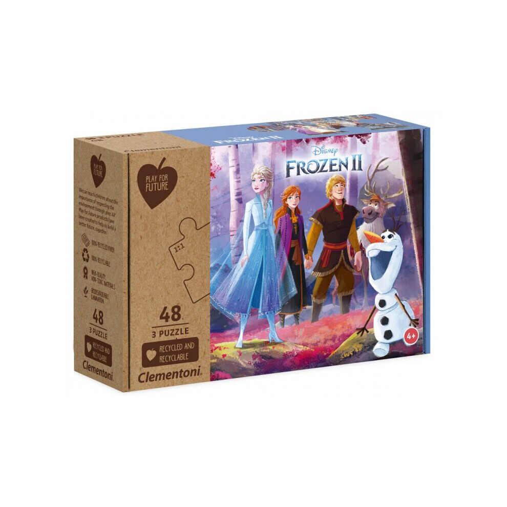 jigsaw puzzle Frozen 2 girls 3-in-1 cardboard 144 pieces