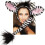 accessory set Zebra ladies white/black one size 2