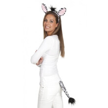 accessory set Zebra ladies white/black one size