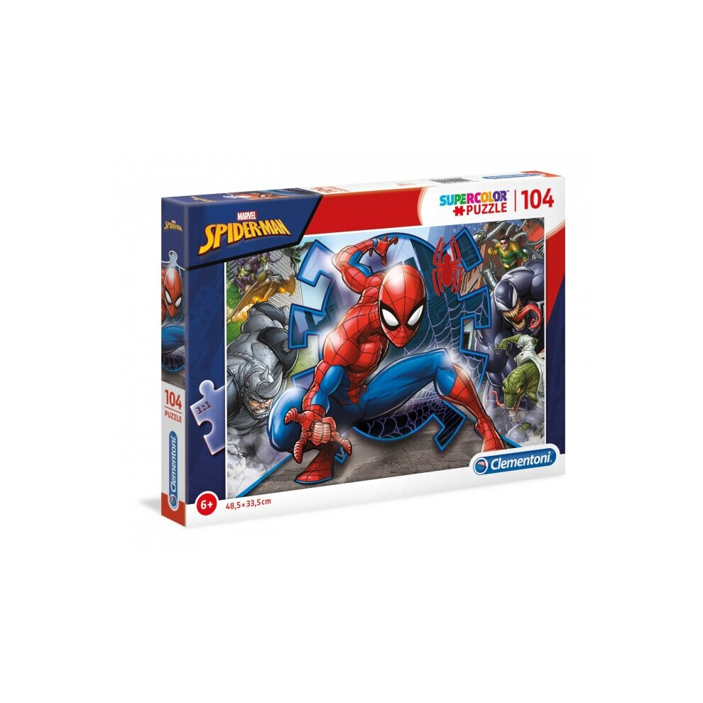 New Clementoni Jigsaw Puzzle Spiderman 104 Pieces