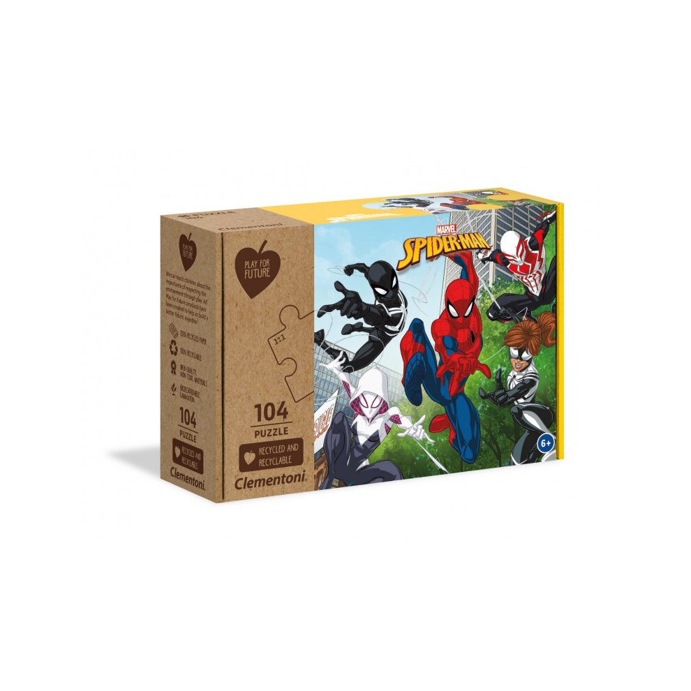 New Clementoni Jigsaw Marvel Spiderman 104 Pieces