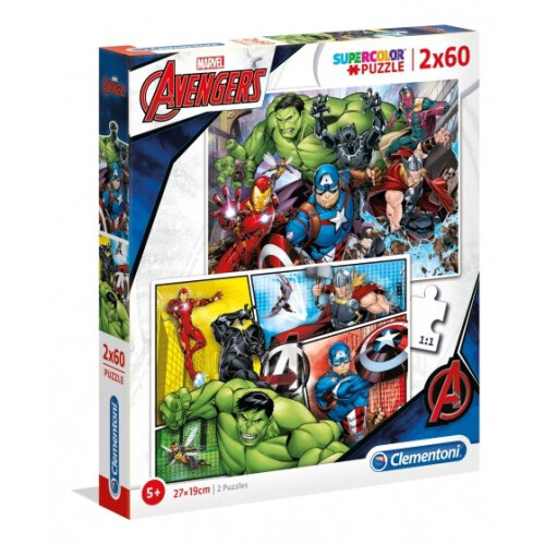 Clementoni Jigsaw puzzle Marvel Avengers 2x60 pieces