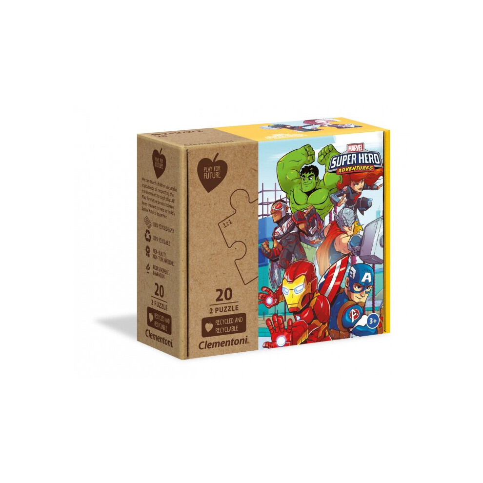 jigsaw Marvel super hero 2x 20 pieces