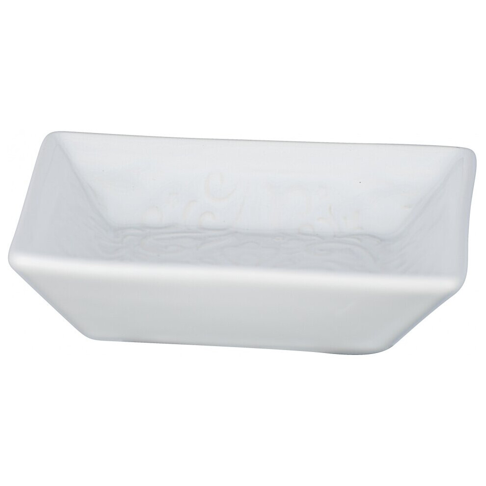 soap holder Cordoba 10.5 x 2.5 cm ceramic white