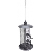 birdhouse 19 x 37 cm steel silver