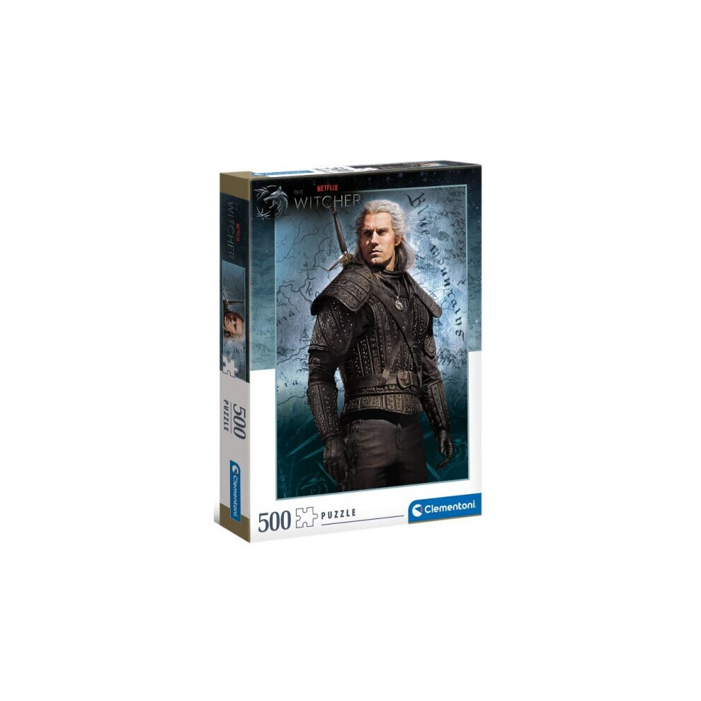 Clementoni Jigsaw Puzzle The Witcher Cardboard 500 Pieces Black/Blue
