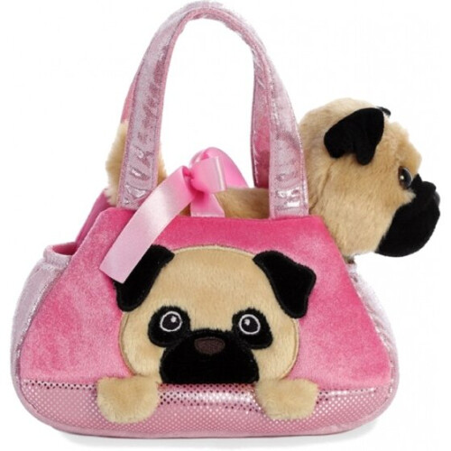 Aurora World Fancy Pal Pug dog 21 cm - Plush Soft Toy