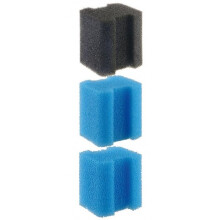 filter sponges Blumodular 8 x 13 cm blue/black 3 pieces