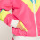 tracksuit Retro Babe ladies polyester neon pink size M 4