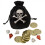 pirate accessory set 5 cm black/gold 1