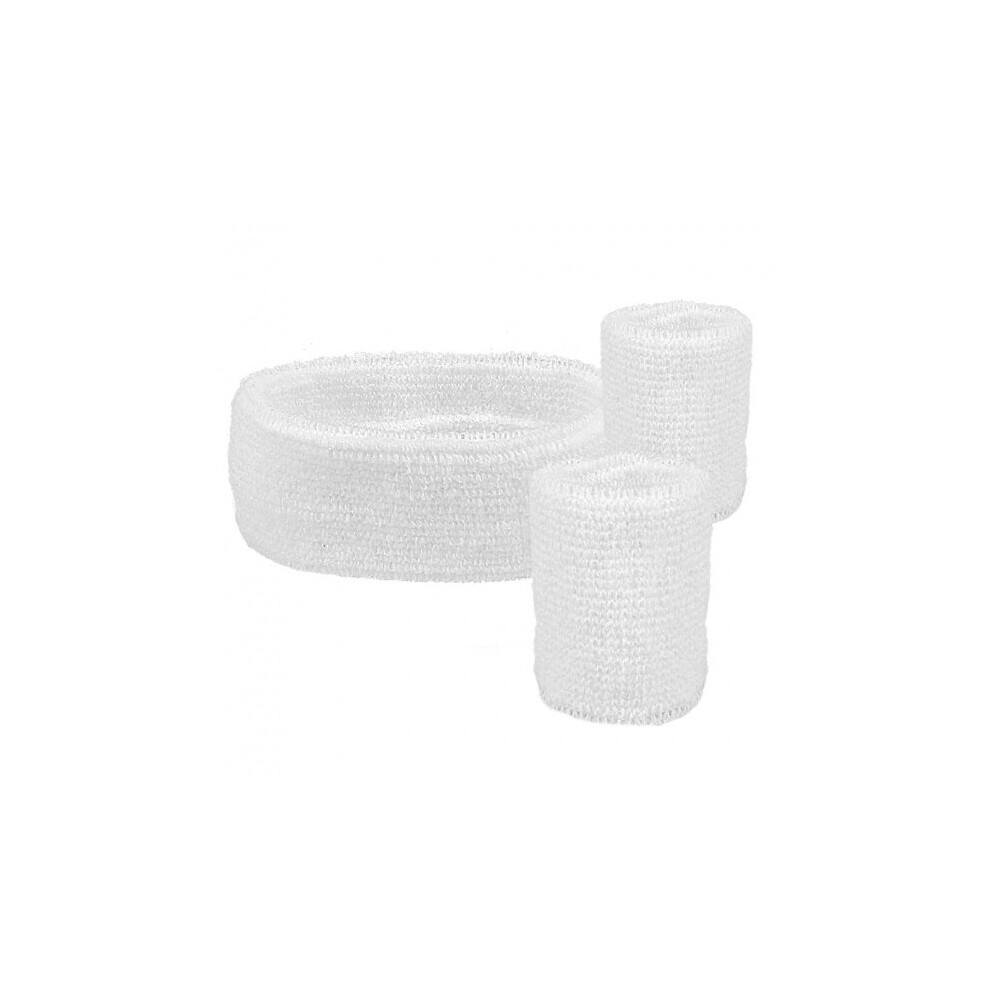 sweatbands 3 pieces white