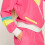 tracksuit Retro Babe ladies polyester neon pink size M 3