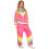 tracksuit Retro Babe ladies polyester neon pink size L 1