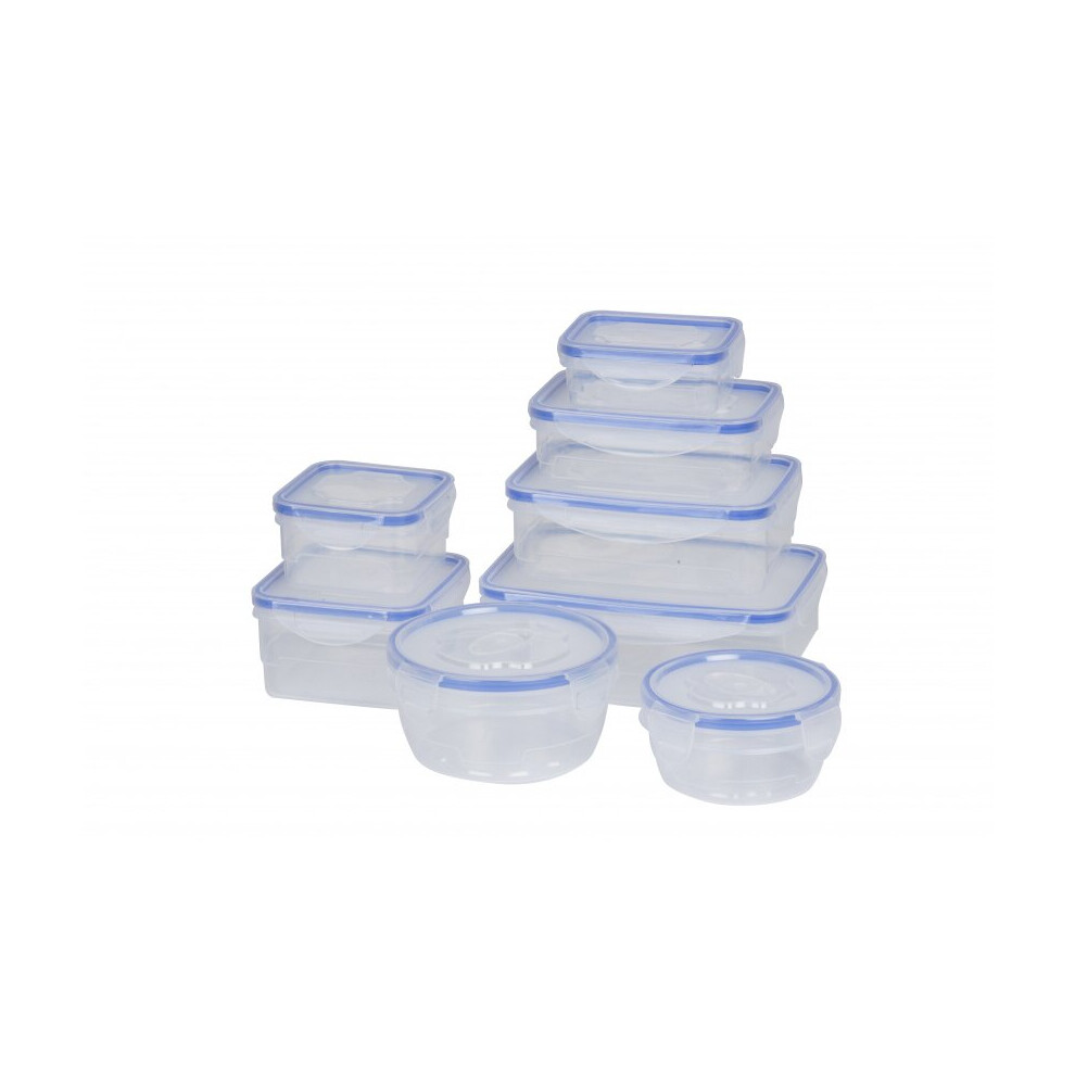 storage box set 0.17 - 1.45 litres polypropylene 16-piece