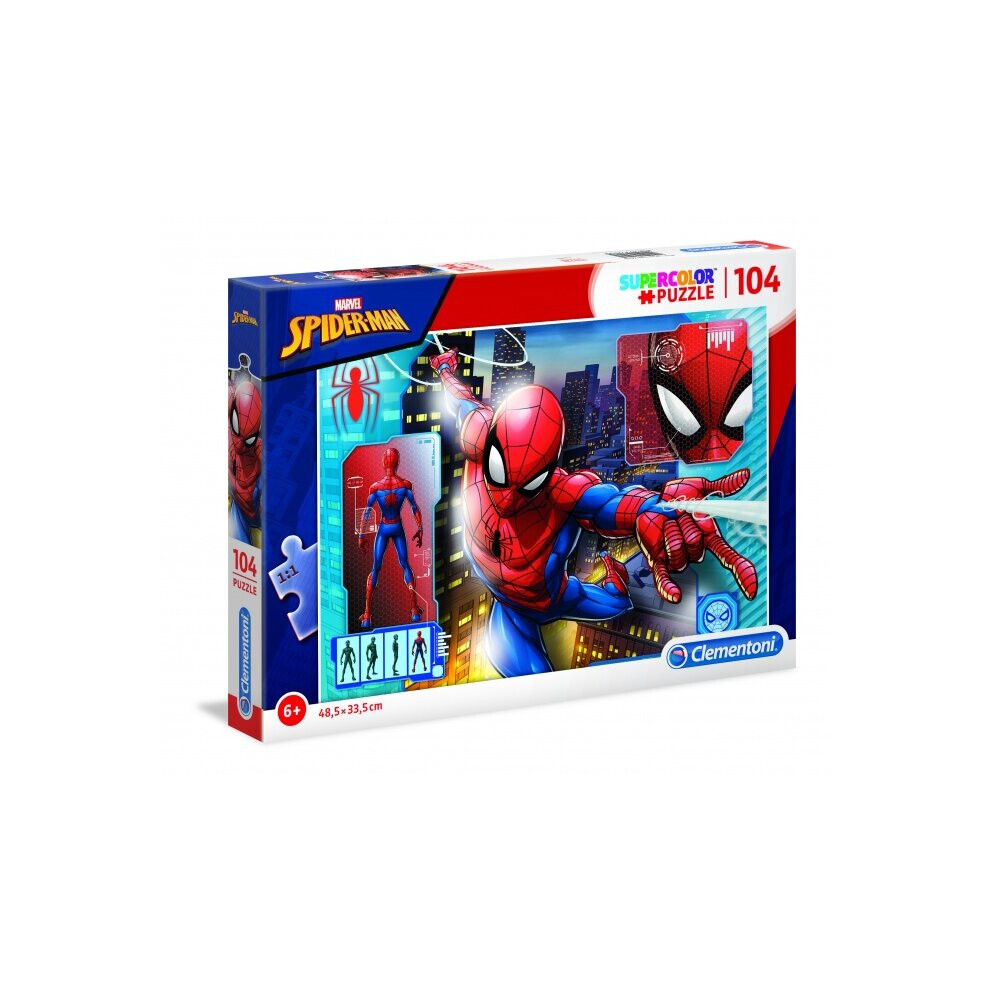New Clementoni Supercolor Spider-Man Jigsaw Puzzle 104 Pieces