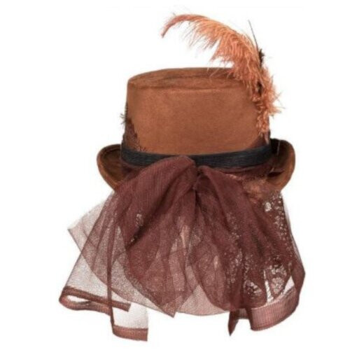 Boland Specspunk Brown Hat - 30 cm Polyester, Unisex Carnival Fancy Dress Accessory 2