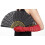 fan granada black 25 cm 1