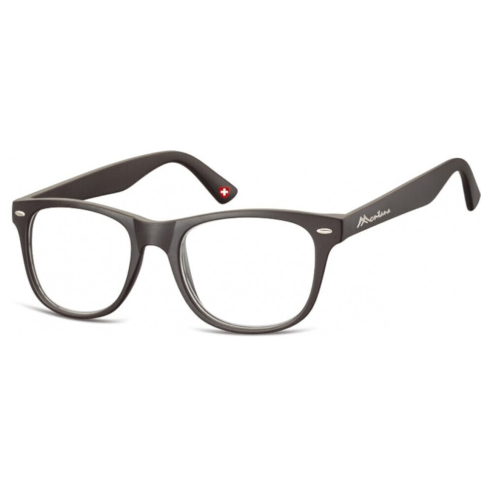 Montana Black Reading Glasses Mr67 Strength +3.00
