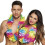 Hawaiian wreath Rainbow deluxe XL 50 cm 2