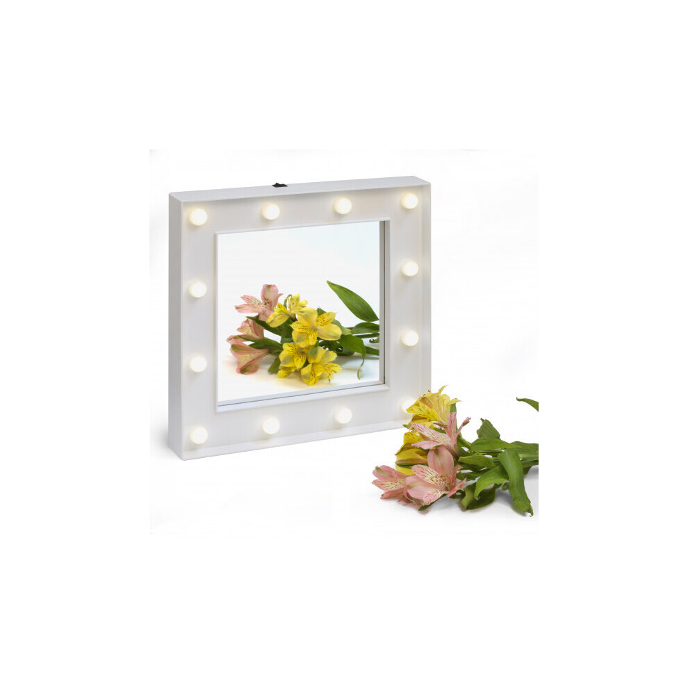 mirror Hollywood led 30,5 cm white