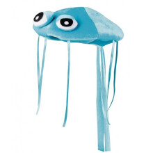 Adult Plush Blue Jellyfish Hat