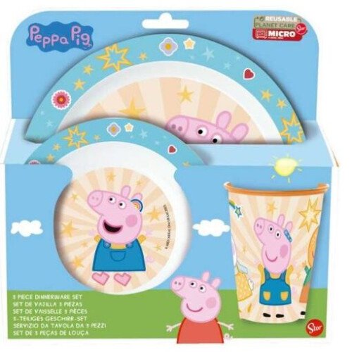 Nickelodeon Peppa Pig 3pcs Plate Set