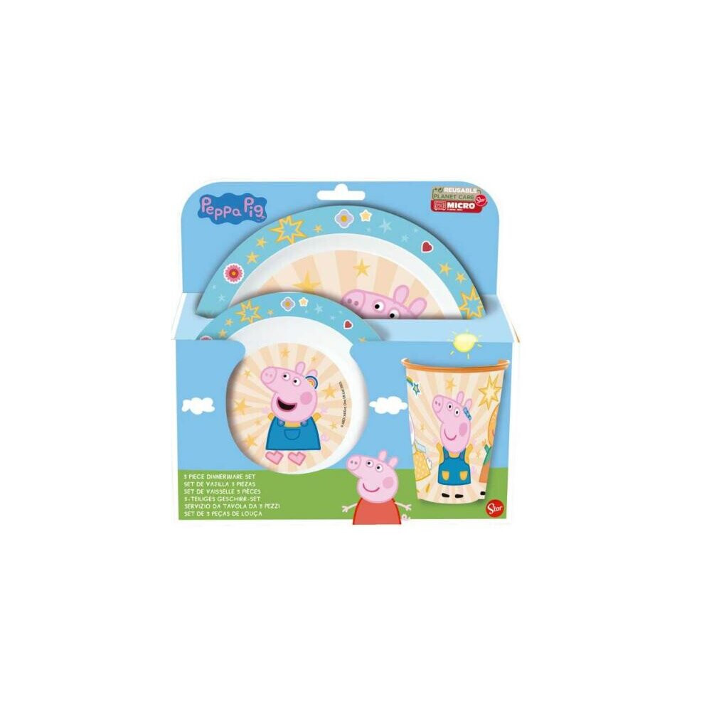 Nickelodeon Peppa Pig 3Pcs Plate Set