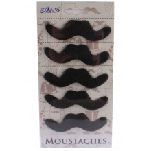 5 adhesive mustaches