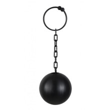 ball with chain black 30 cm
