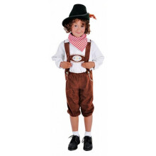 dress up trousers Tiroler junior polyester brown size 164