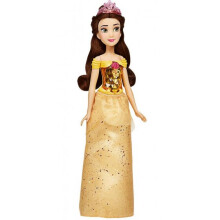 Muñeca Disney Princess Royal Shimmer Belle, Muñeca de Moda con Falda y Accesorios, Juguete para Niños a Partir de 3 Años, Amarillo