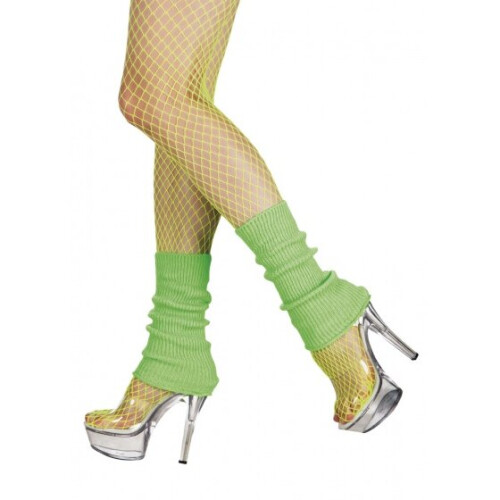 women's leg warmers 32 cm neon green