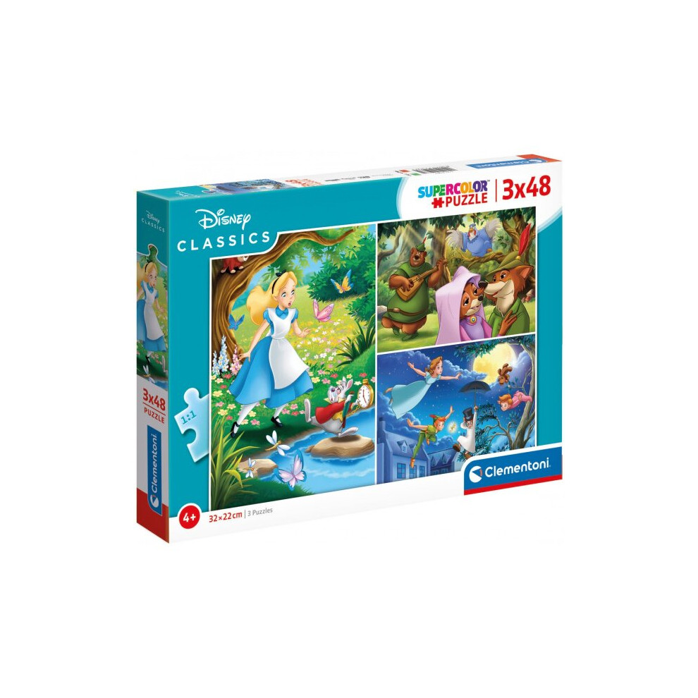 jigsaw puzzles Disney junior cardboard 144 pieces 3 pcs