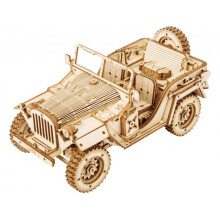 Maquette in legno - ROBOTIME - Jeep - 369 pezzi - Da montare da soli - Unisex
