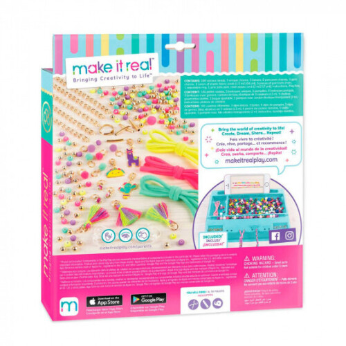 bracelets make girls gold/neon 180-piece 1