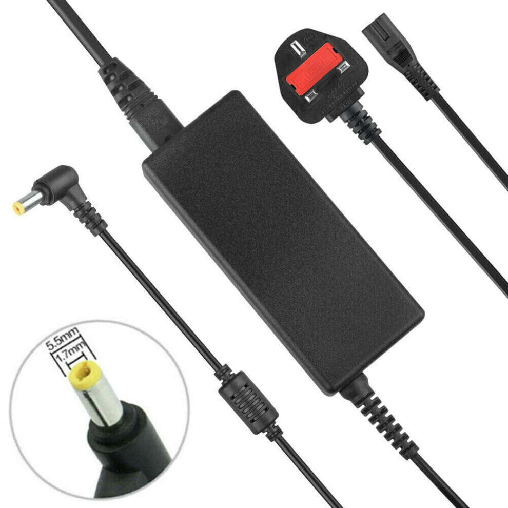 For Acer Aspire E15 Laptop Charger Adapter Power Supply 19V 3.42A 65W