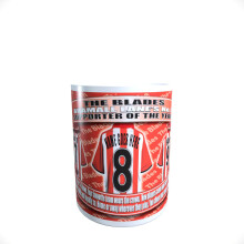 Personalised Sheffield United Football Shirt Ceramic Money Box Gift
