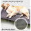 (M: 106x62x15cm) Metal Frame Dog Cot Elevated Pet Bed 8